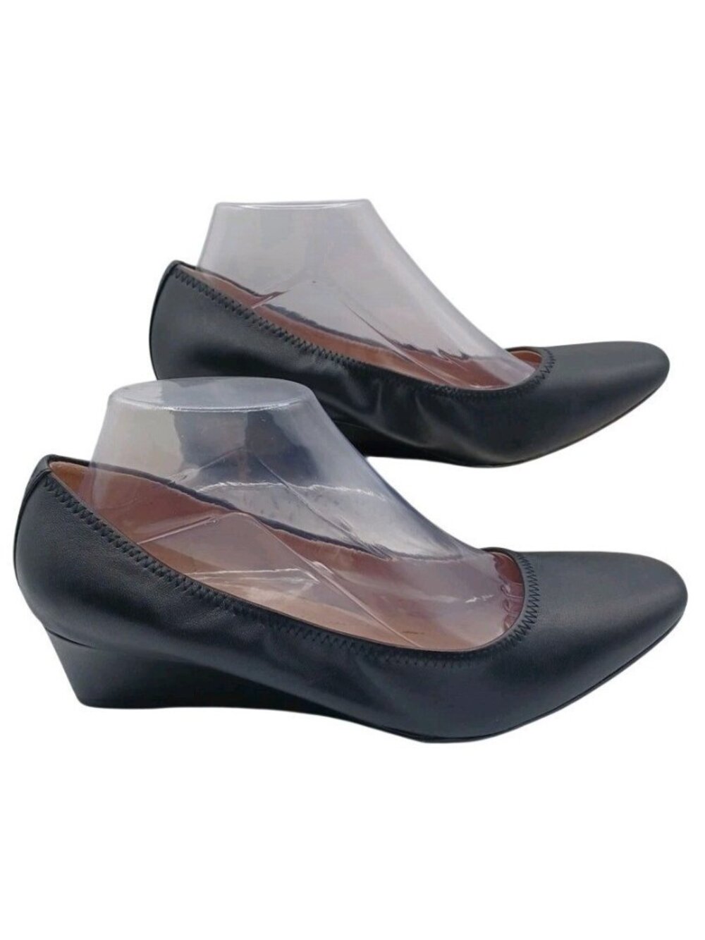 EUC Cole Haan Sylvia Wedge Size 9 Black W32343 Ballet Style Women's Shoes